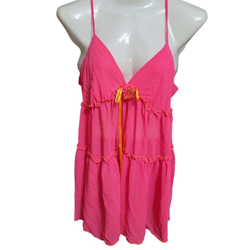 Je T’adore Size M Sheer Pink Cami Top